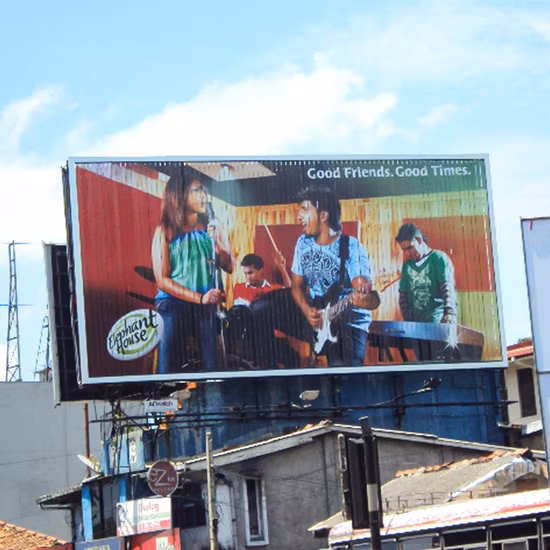 T 모양 도로 교통 옥외 광고판