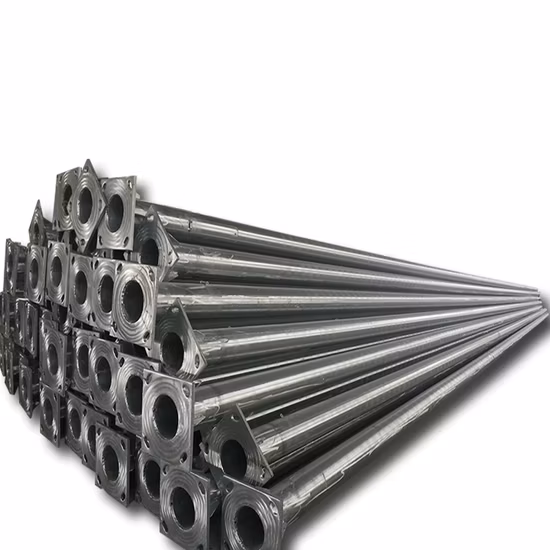 아연 도금 강철 높은 마스트 가로등 기둥